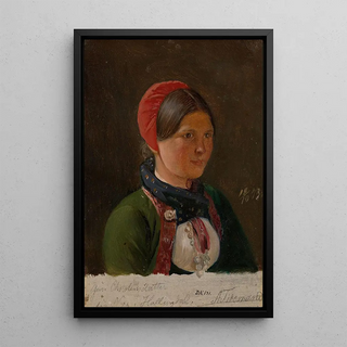 Adolph Tidemand - Girl from Hallingdal.webp