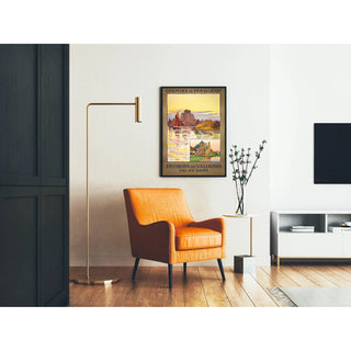 Affiche Barfleur vintage – Val de Saire et vieux moulins normands