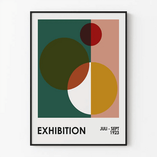 Affiche Bauhaus - Cercles Croisés