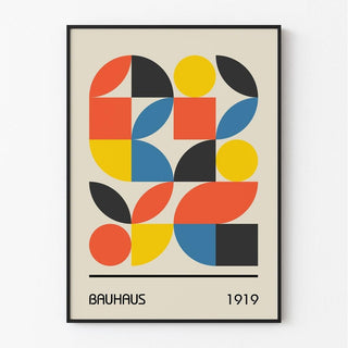 Affiche Bauhaus - Motif Géométrique Multicolore