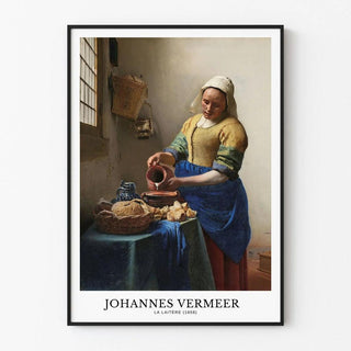 Affiche La Laitière - Johannes Vermeer