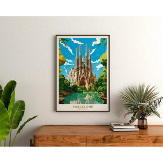 Affiche Vintage Barcelone