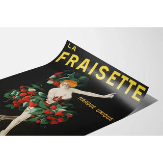 Affiche publicitaire vintage - Liqueur La Fraisette