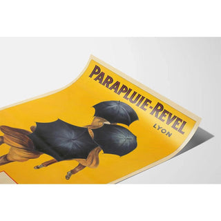 Affiche publicitaire vintage - Parapluies Revel