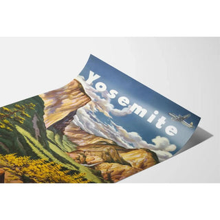 Affiche vintage - Yosemite - United Airlines
