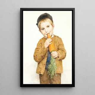 Albert Anker - The Little Boy With The Big Carrot.webp