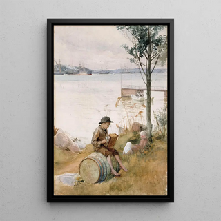 Albert Edelfelt - Serenade On The Embankment.webp