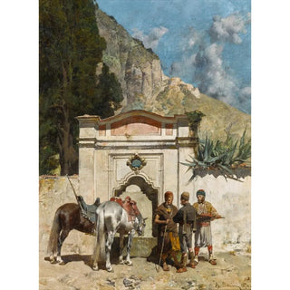Alberto Pasini - Watering the Horses.webp