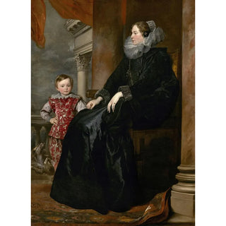 Anthony van Dyck - A Genoese Noblewoman and Her Son.webp
