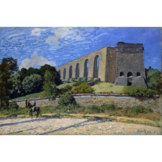 Aqueduc de Marly - Alfred Sisley | Reproduction Tableau Décoration murale affiche copie