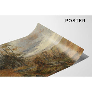 Arbres abattus par le vent - Marie Egner | Reproduction Tableau Décoration murale affiche copie