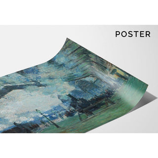 Arrivée du train de Normandie - Claude Monet | Reproduction Tableau Décoration murale affiche copie