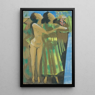 August Babberger - Festival of youth two women.webp