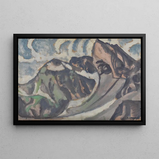 August Babberger - Graue Berglandschaft.webp