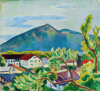 August Macke - Frhlingslandschaft in Tegernsee.webp