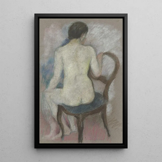 August Macke - Nude on chair.webp