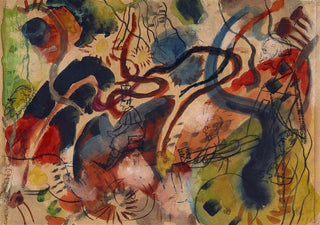 August Macke - Satirical figure on the Blue Rider.webp