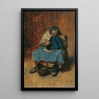 August von Pettenkofen - Alte Venezianerin sich schneuzend.webp