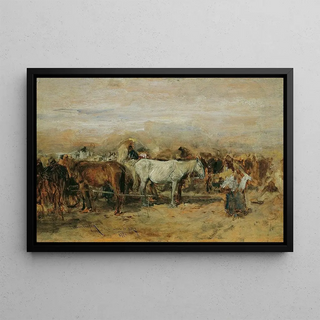 August von Pettenkofen - Pferdemarkt in Szolnok II.webp