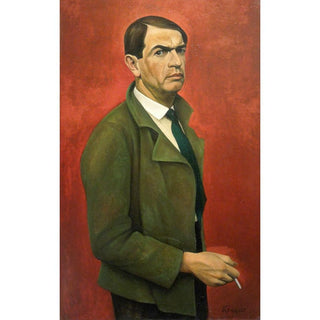 Autoportrait - Alexander Kanoldt | Reproduction Tableau Décoration murale affiche copie