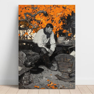 Babysitting - Dean Cornwell | Reproduction Tableau Décoration murale affiche copie