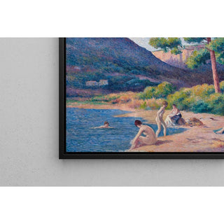 Baigneurs à Saint-Tropez - Maximilien Luce | Reproduction Tableau Décoration murale affiche copie