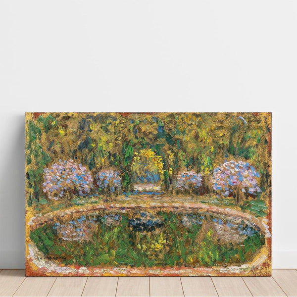 Reproduktion af maleriet af Bassin de Trianon. Versailles - Henri Le Sidaner