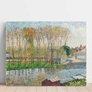 Bords du Loing à Moret - Camille Pissarro | Reproduction Tableau Décoration murale affiche copie
