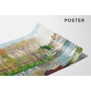 Bords du Loing à Moret - Camille Pissarro | Reproduction Tableau Décoration murale affiche copie