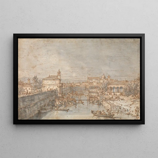 Canaletto - Padua The River Bacchiglione and the Porta Portello.webp