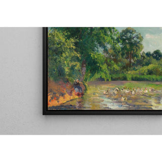 Canards sur l'Étang de Montfoucault - Camille Pissarro | Reproduction Tableau Décoration murale affiche copie
