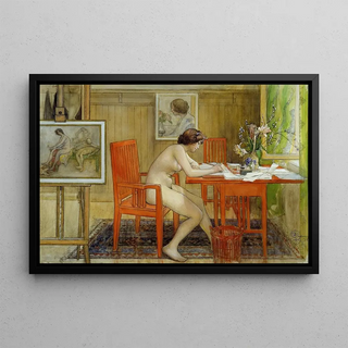 Carl Larsson - The Model Writing a Postcard.webp