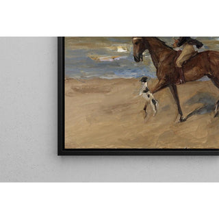 Cavalier sur la plage - Max Liebermann | Reproduction Tableau Décoration murale affiche copie