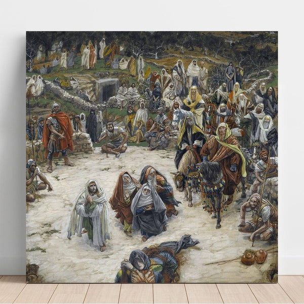 Reproduktion af maleriet Det, vores Herre så fra korset - James Tissot