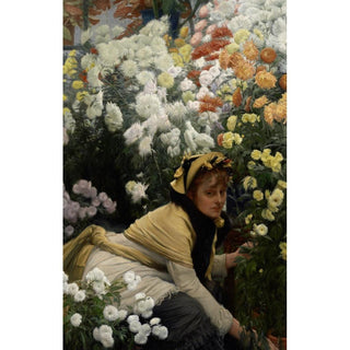 Chrysanthèmes - James Tissot | Reproduction Tableau Décoration murale affiche copie