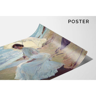 Clotilde à la plage - Joaquín Sorolla | Reproduction Tableau Décoration murale affiche copie