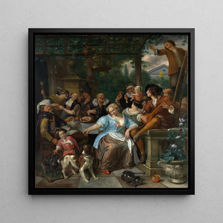 Compagnie joyeuse sur une terrasse - Jan Steen