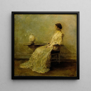 Dame en blanc n° 2 - Thomas Wilmer Dewing