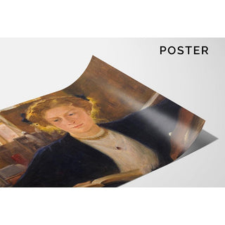 Dans l'atelier d'Ahola Mlle Selin - Venny Soldan-Brofeldt | Reproduction Tableau Décoration murale affiche copie