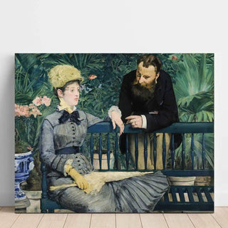 Dans la serre - Edouard Manet | Reproduction Tableau Décoration murale affiche copie