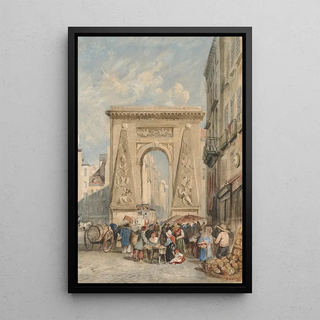 David Cox - Porte Saint Denis Paris.webp