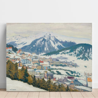 Davos sous la neige - Albert Marquet | Reproduction Tableau Décoration murale affiche copie