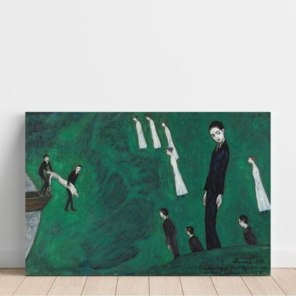 Reproduktion af maleriet Den Drunknade Pige I - Nils Dardel