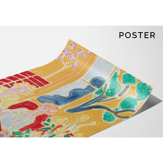 Deux Fillettes, Fond Jaune et Rouge - Henri Matisse | Reproduction Tableau Décoration murale affiche copie