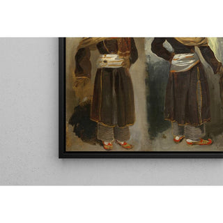 Deux études d'un Indien debout de Calcutta - Eugène Delacroix | Reproduction Tableau Décoration murale affiche copie