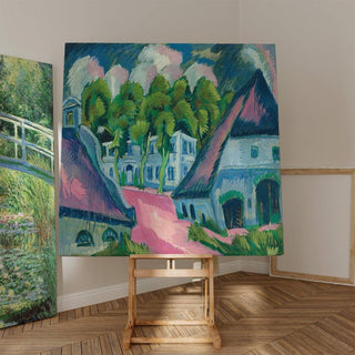 Domaine de Staberhof III - Ernst Ludwig Kirchner | Reproduction Tableau Décoration murale affiche copie