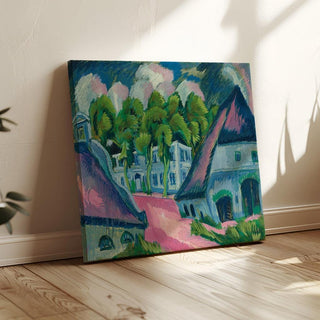 Domaine de Staberhof III - Ernst Ludwig Kirchner | Reproduction Tableau Décoration murale affiche copie