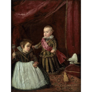 Don Baltasar Carlos avec un nain - Diego Velazquez | Reproduction Tableau Décoration murale affiche copie