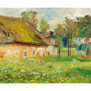 Drying Laundry - Marie Egner | Reproduction Tableau Décoration murale affiche copie