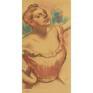 Edgar Degas - Buste de danseuse au corsage rouge.webp